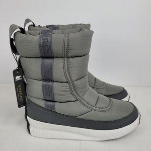 Sorel Out N About Puffy Mid Boots Women's Quarry NL3804-052 US Size 6.5 NWT
